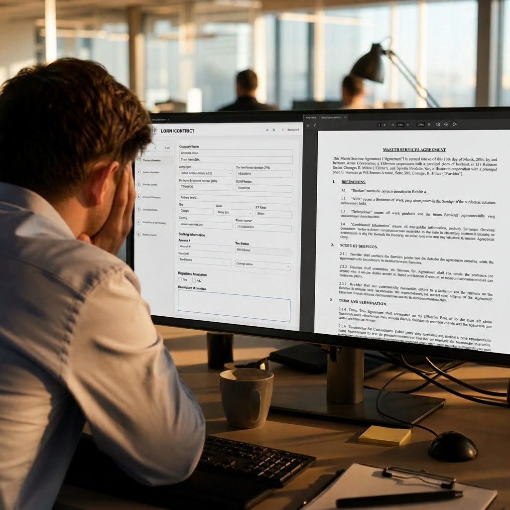 Illustration of how users previously reviewed loan data