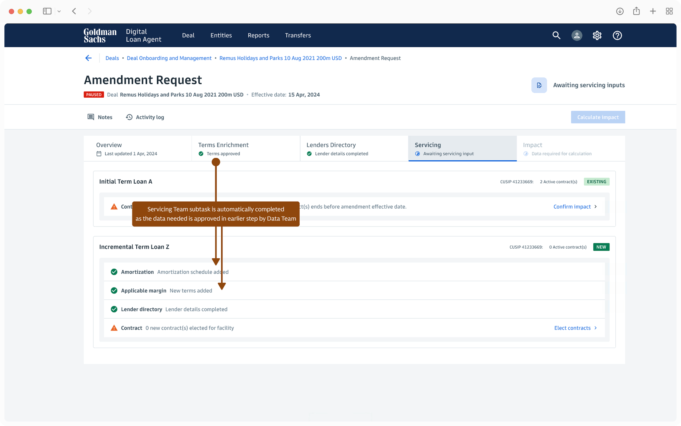 Data entered by one team carries forward automatically — no re-entry across steps